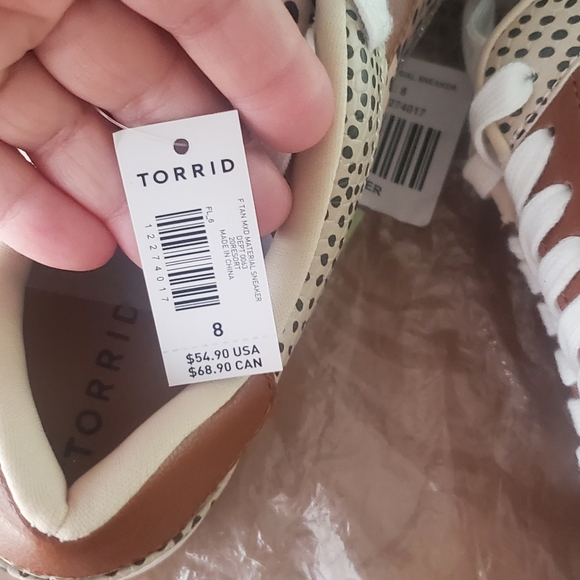 Torrid Leopard Print Sneakers Size 8 - Picture 2 of 4